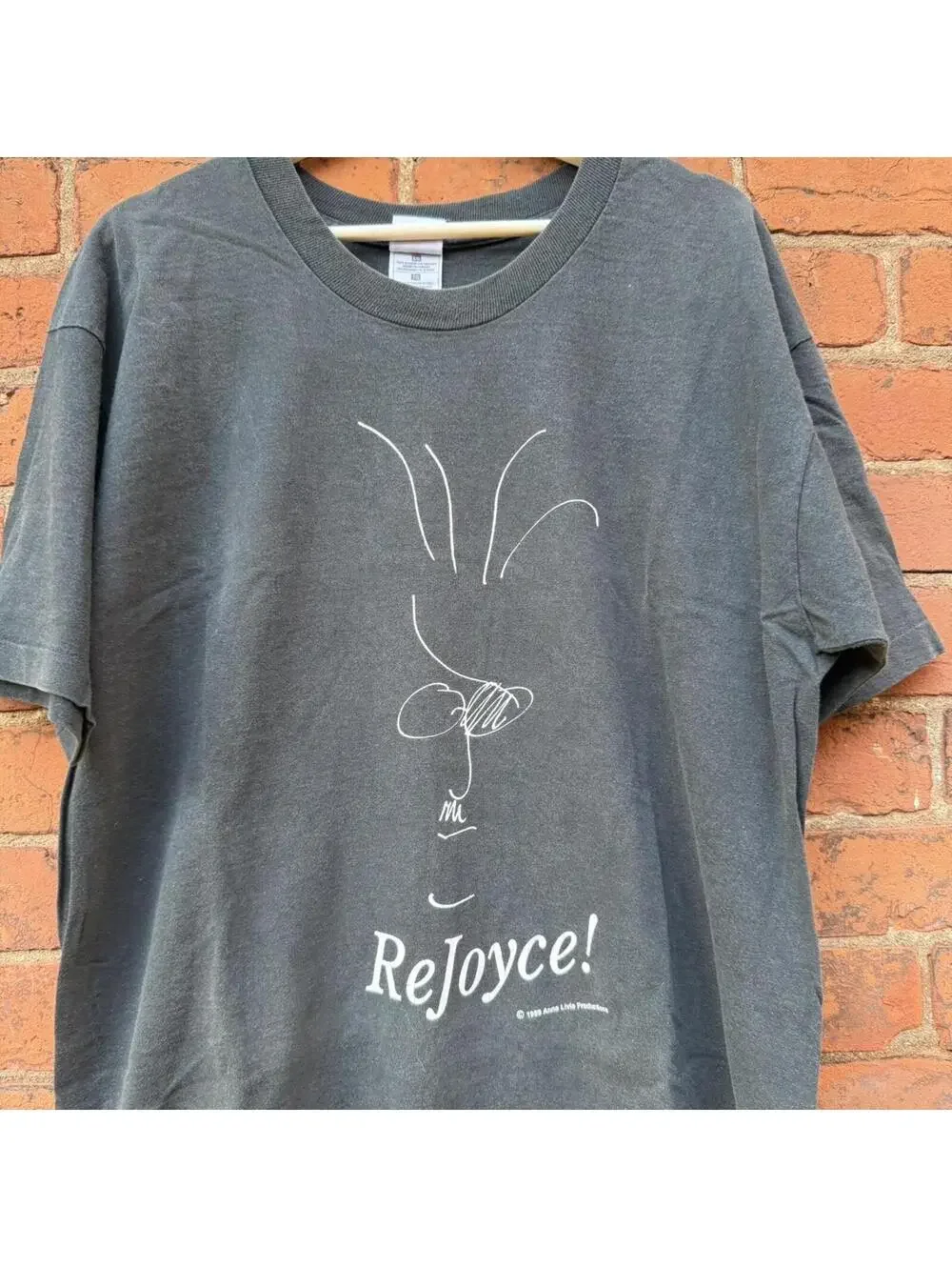 vintage James Joyce rejoyce t shirt 1989 XL - Picture 3 of 8